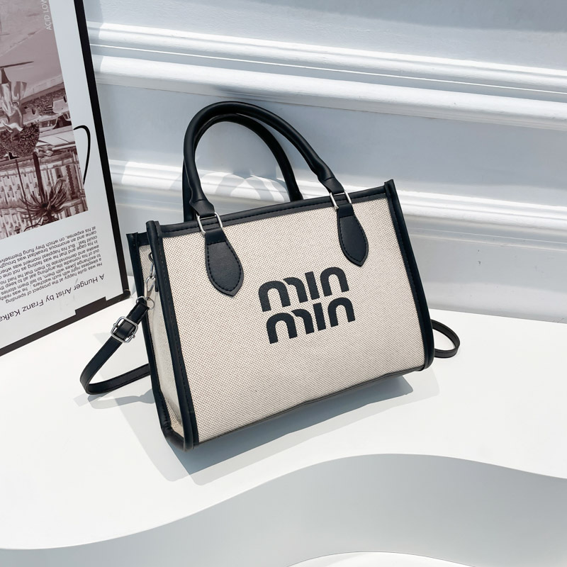 Women's Color Block Commuter Tote Bag Large Capacity Versatile Handbag Shoulder Crossbody Bag