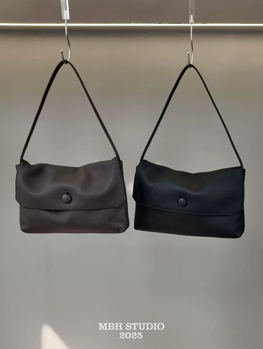 MBH Minimalist Flap Small Square Bag Versatile Commuter Crossbody Shoulder Bag with Strap - Image 3